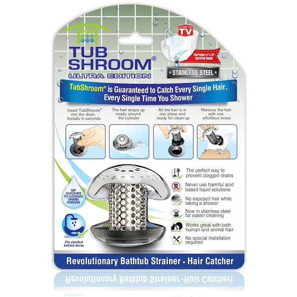 Tubshroom Ultra Revolutionary Bath Tub Drain Protector Hair Catcher TU308284 - main